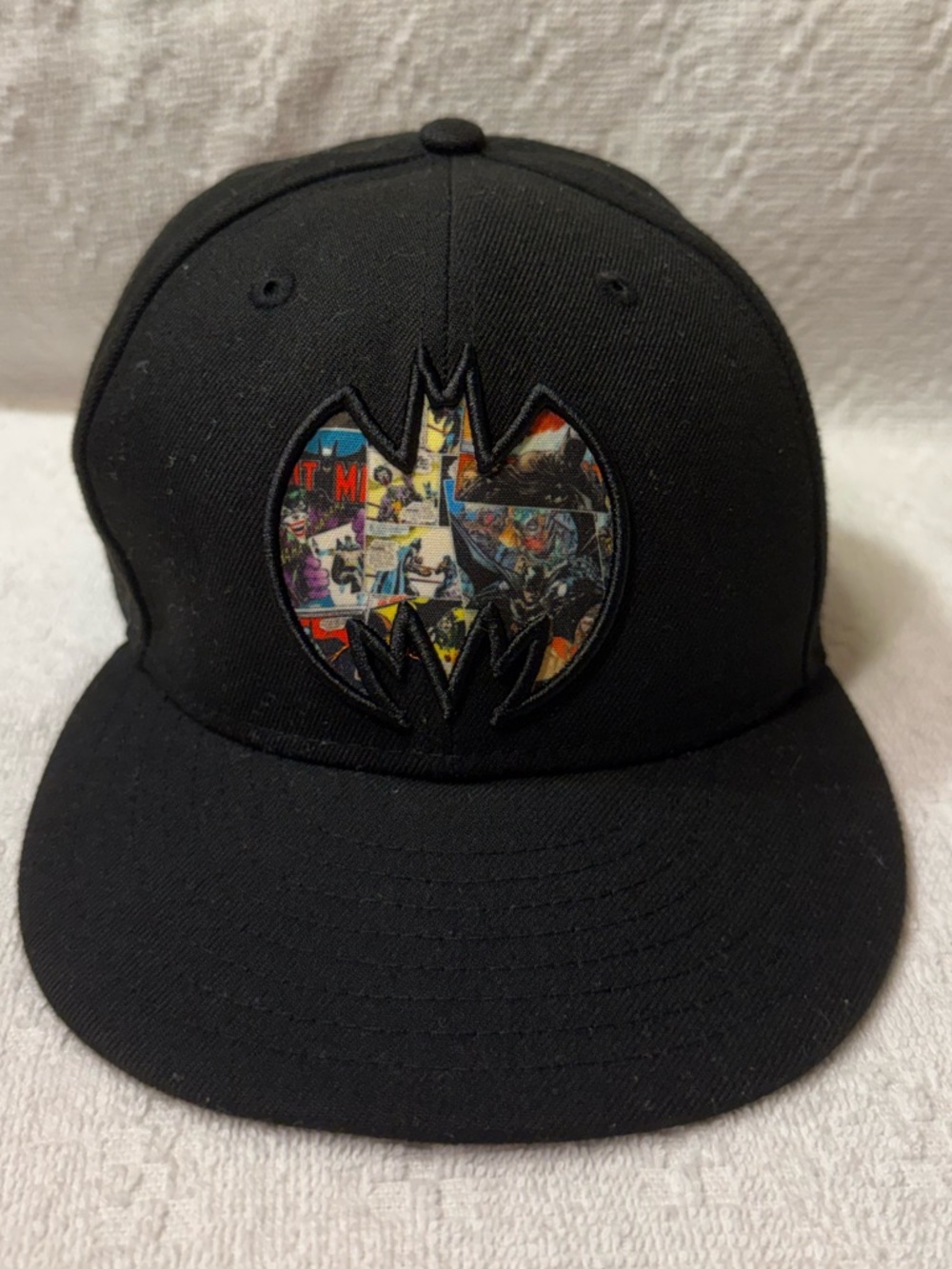 New Era Black Snapback Cap with Logo Patch